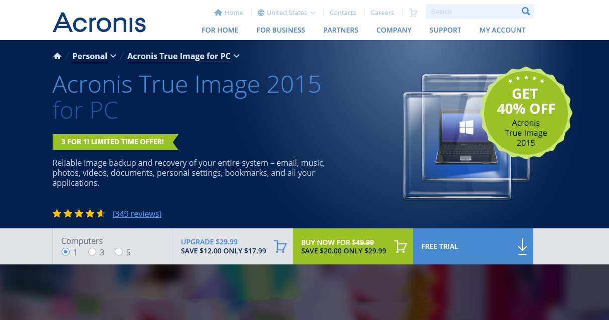 acronis true image 2015 upgrade